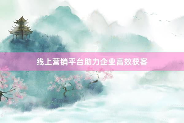 线上营销平台助力企业高效获客